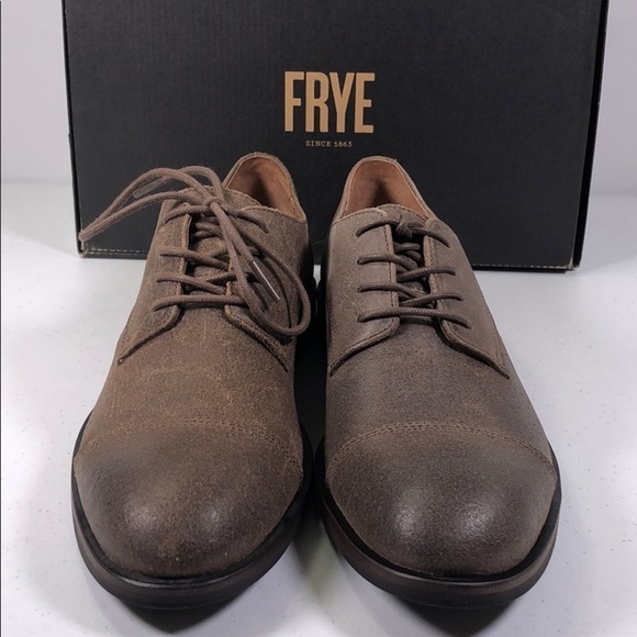FRYE Scott Cap Toe Taupe Oxford Dress Shoes main image 4